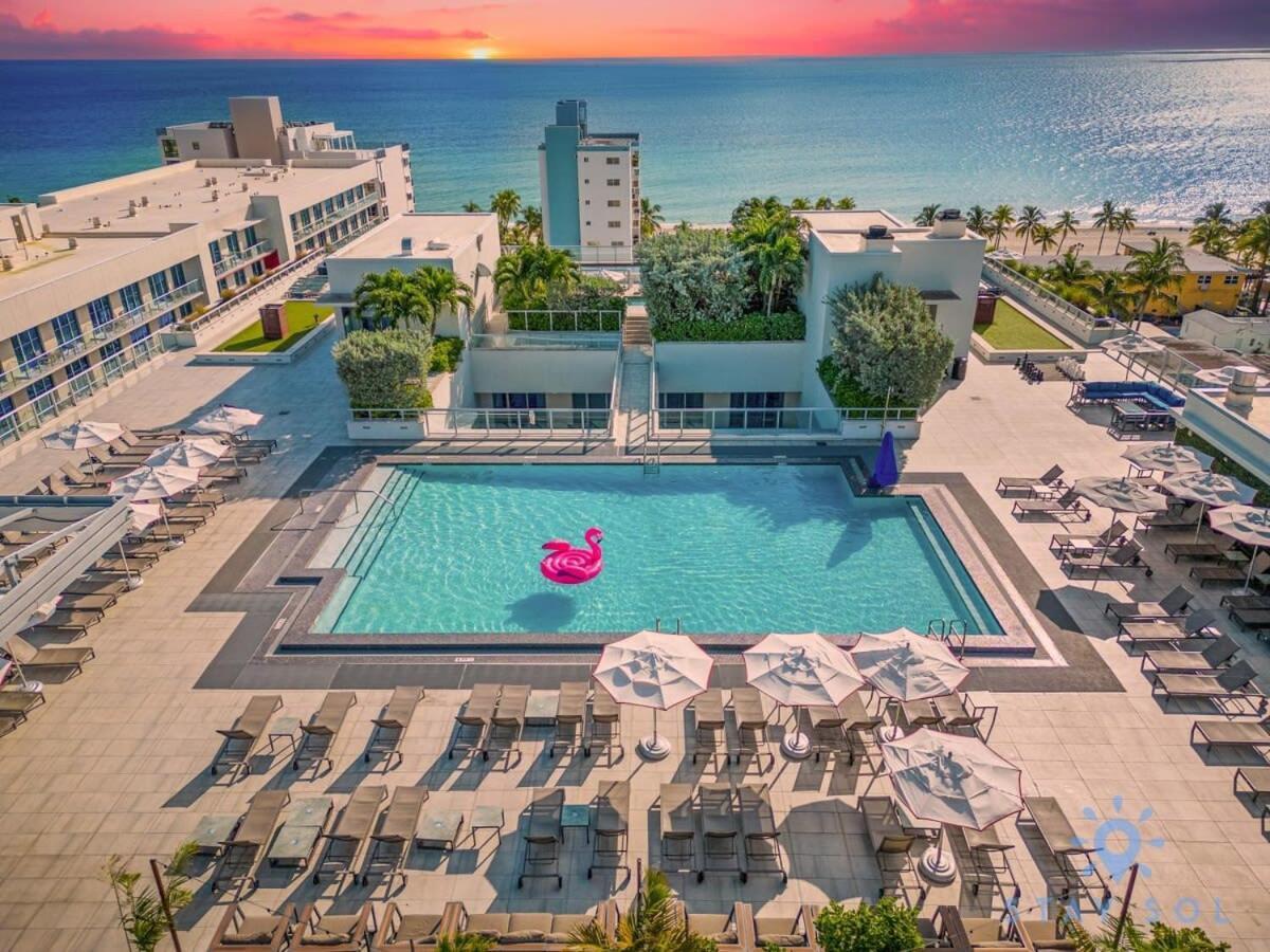 Amazing Pool - Balcony - Up To 6 - Near Beach Hollywood Eksteriør bilde